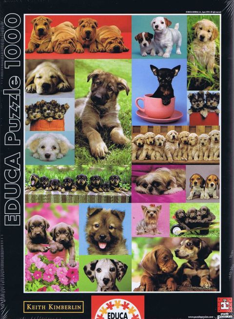 Puppy Collage - 1000 brikker (1)